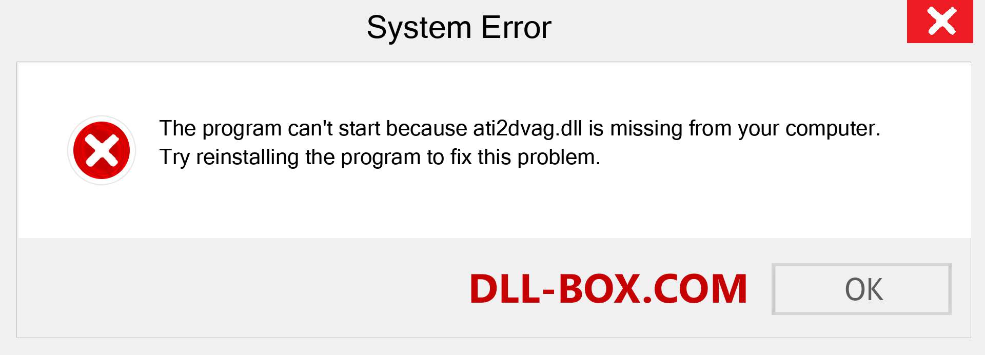  ati2dvag.dll file is missing?. Download for Windows 7, 8, 10 - Fix  ati2dvag dll Missing Error on Windows, photos, images